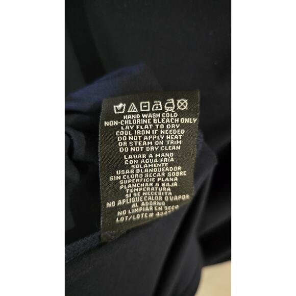 R&M Richards Womens Long Cocktail MOB Dress Cruise Navy Formal Rhinestone Sz 6 - Picture 13 of 13